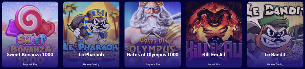 Bibliothèque de jeux Shiny Wilds Casino